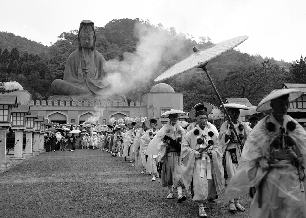 Buddhist goddess of Mercy Statue in Kyoto, Japan on May 11, 1958, after the unveiling of a memorial to Allied dead of World War II on June 8.